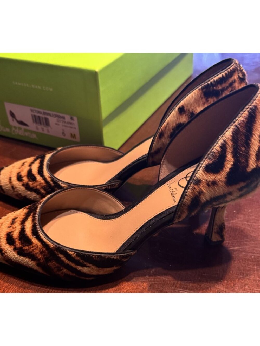 Sam Edelman Victoria Leopard Print DOrsay Heels Womens Size 6 M New - Picture 5 of 11